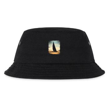 Segelschiff - Kinder Bucket Hat - Schwarz - Vorne