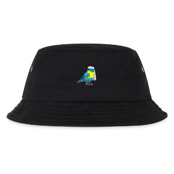 Vogel Braut Blumenkranz Hochzeit - Kinder Bucket Hat - Schwarz - Vorne