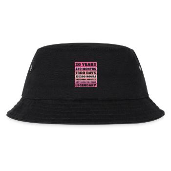 20 Years Legendary - Jubiläum, Jahrestag, Firma - Kinder Bucket Hat - Schwarz - Vorne