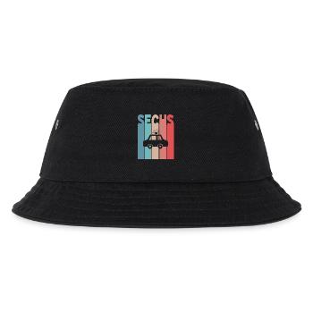 6 Jahre Polizeiauto Polizei - Kinder Bucket Hat - Schwarz - Vorne