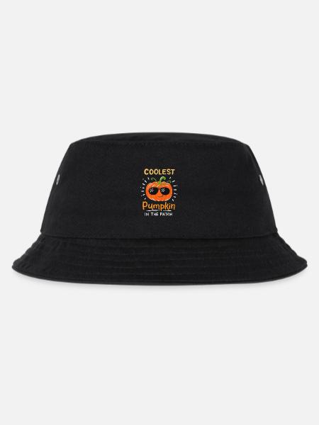 Kürbis Halloween - Kinder Bucket Hat - Schwarz