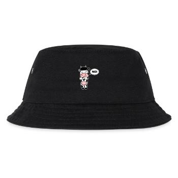 Kuh Nein - Kinder Bucket Hat - Schwarz - Vorne