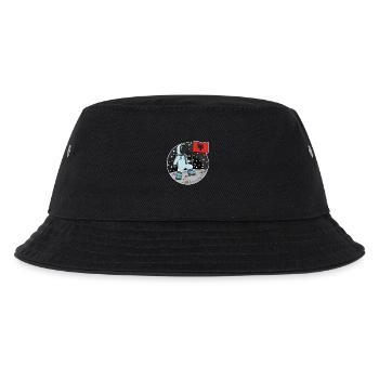 Astronaut with flag Albania - Kids’ Bucket Hat - black - Front