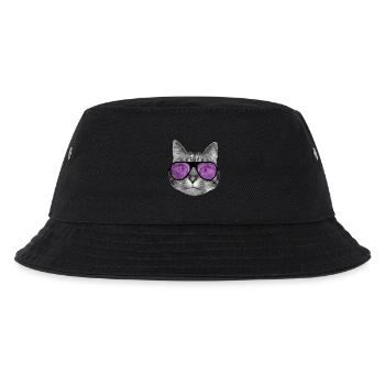 Chat portant des lunettes de soleil roses cool - Bob Enfant - noir - Devant