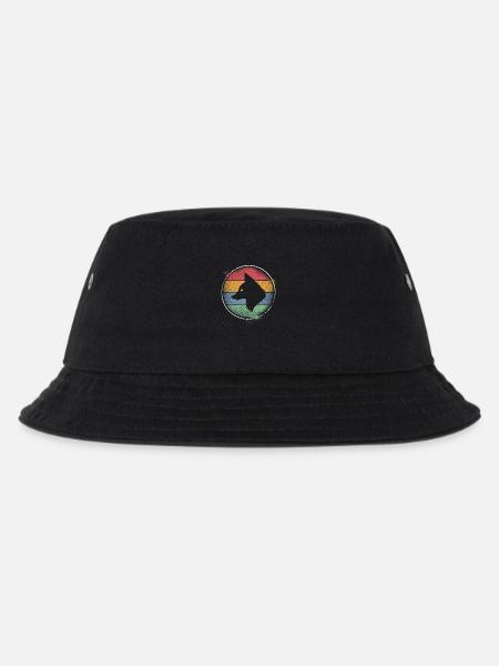 Fuchs - Kinder Bucket Hat - Schwarz