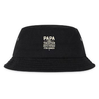 Vater Und Tochter - Kinder Bucket Hat - Schwarz - Vorne
