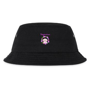 Vegetarian, cute pig design - Bob Enfant - noir - Devant