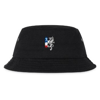 stehender Greif blau weiss rot Rostock - Kinder Bucket Hat - Schwarz - Vorne