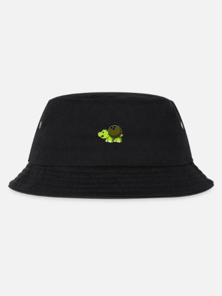 Schildkröte Bowling Bowlingkugel - Kinder Bucket Hat - Schwarz