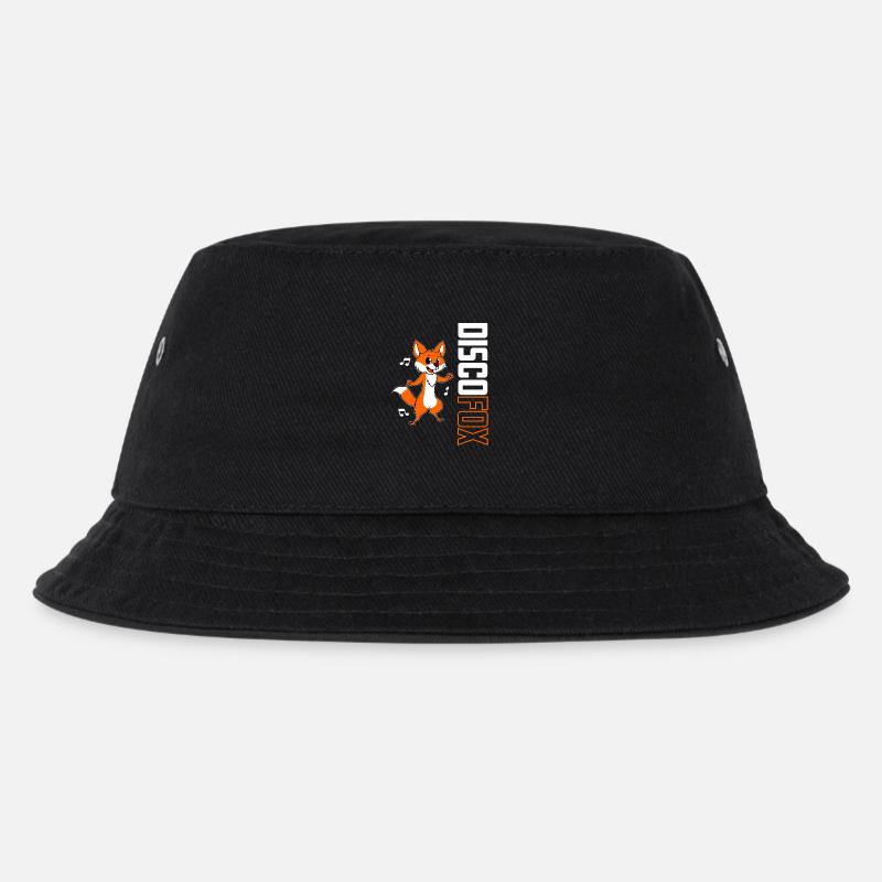 Disco Fuchs - Kinder Bucket Hat - Schwarz