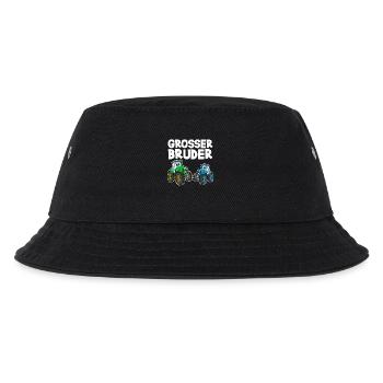 Grosser Bruder Traktor - Kinder Bucket Hat - Schwarz - Vorne