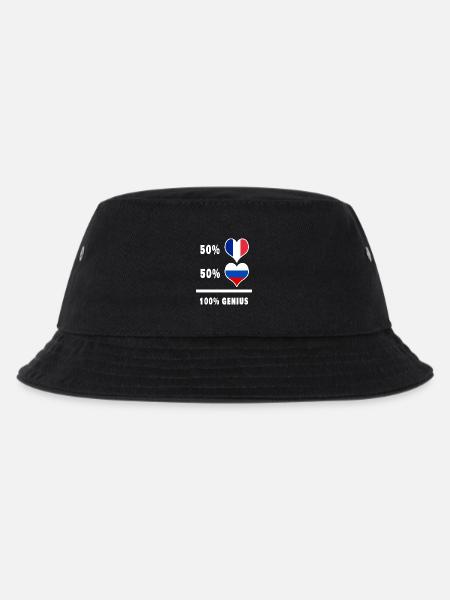Frankreich und Russland Genial / Geschenk - Kinder Bucket Hat - Schwarz