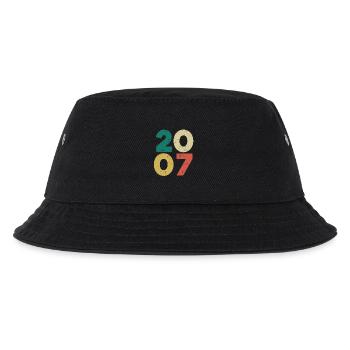 2007 - Vintage 2007 Retro Vintage - Kids’ Bucket Hat - black - Front