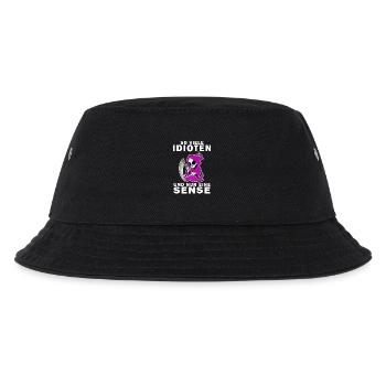 Sensenmann Dame - Kinder Bucket Hat - Schwarz - Vorne