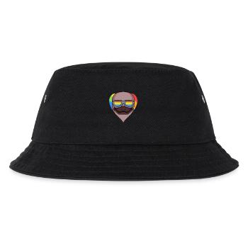 LGBT Tier Schnabeltier Regenbogen - Kinder Bucket Hat - Schwarz - Vorne