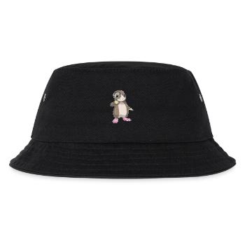 Maulwurf Detektiv Lupe - Kinder Bucket Hat - Schwarz - Vorne