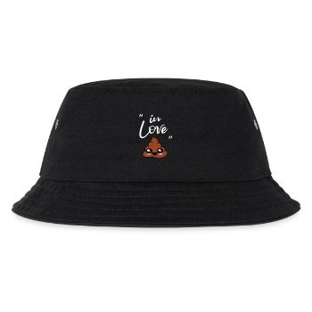 I Love poop cute shit pile - Kids’ Bucket Hat - black - Front