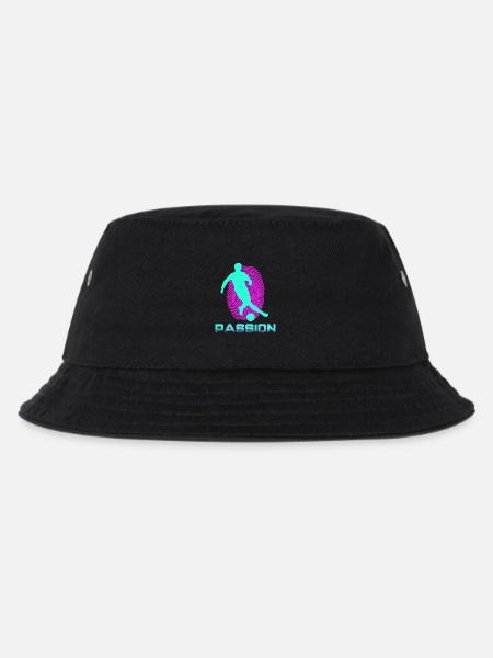 Football - Kinder Bucket Hat - Schwarz