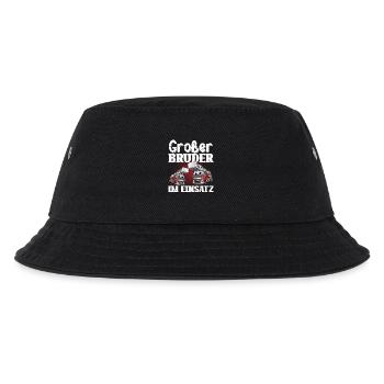 Großer Bruder Feuerwehr - Kinder Bucket Hat - Schwarz - Vorne