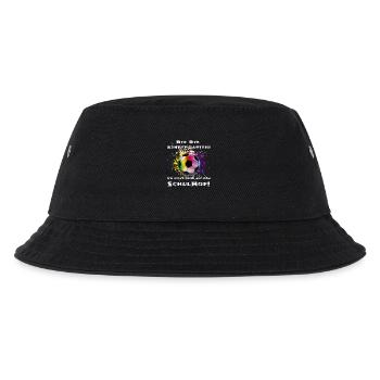 Fußball Schulanfang Geschenk - Kinder Bucket Hat - Schwarz - Vorne