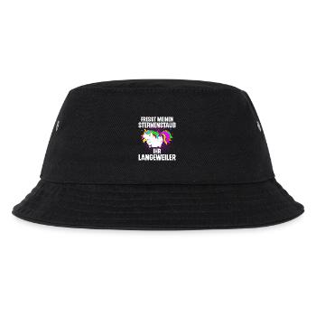 Einhorn Fresst Meinen Sternenstaub Ihr Langeweiler - Kinder Bucket Hat - Schwarz - Vorne