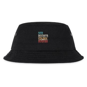Rudern Ruderer Ruderboot - Kinder Bucket Hat - Schwarz - Vorne