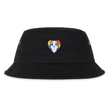 Pinguin Lgbt Regenbogen Farben - Kinder Bucket Hat - Schwarz - Vorne