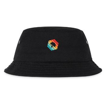 Broccoli Vegan Lover Retro Healthy Gift idea - Kinder Bucket Hat - Schwarz - Vorne