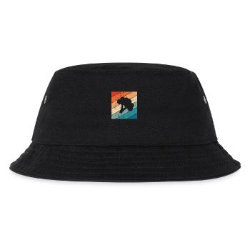 Broccoli Vegan Lover Retro Healthy Gift idea - Kids’ Bucket Hat - black - Front