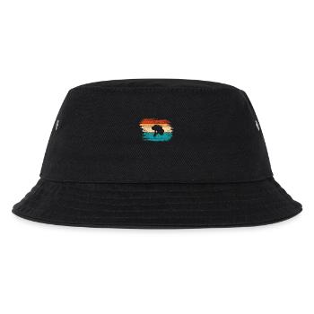 Broccoli Vegan Lover Retro Healthy Gift idea - Kinder Bucket Hat - Schwarz - Vorne