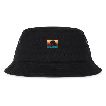 Broccoli Vegan Lover Retro Healthy Gift idea - Kids’ Bucket Hat - black - Front