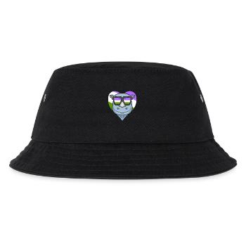 Genderqueer Rhino - Kids’ Bucket Hat - black - Front