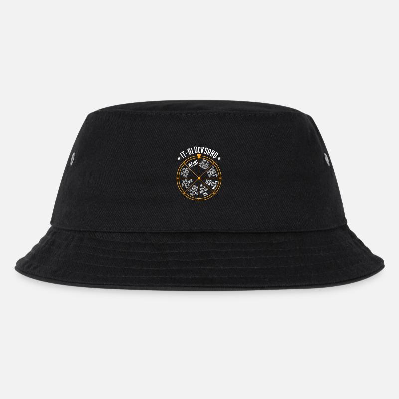 IT Support Glücksrad Service Desk IT Helpdesk Nerd - Kinder Bucket Hat - Schwarz