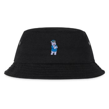 Nilpferd Polizist Polizeimütze Polizei - Kinder Bucket Hat - Schwarz - Vorne