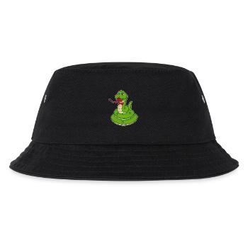 Schlange Schleife - Kinder Bucket Hat - Schwarz - Vorne