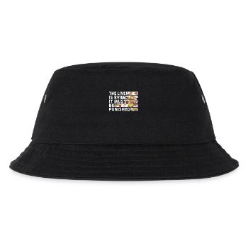 The liver is evil and is punished - Kids’ Bucket Hat - black - Front