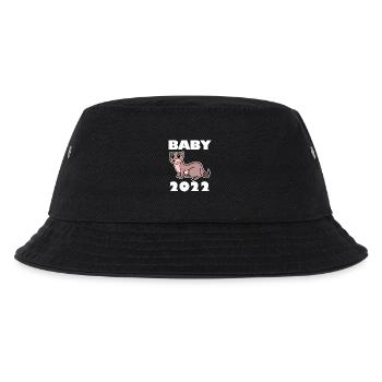 Baby Body 2022 - Geburt Schwanger 2022 - Kinder Bucket Hat - Schwarz - Vorne