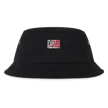 The liver is evil and is punished - Kids’ Bucket Hat - black - Front