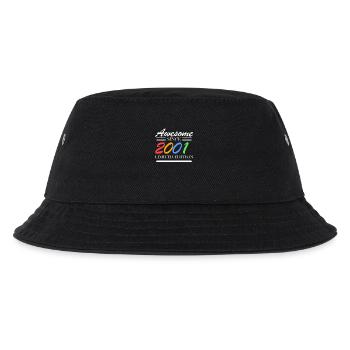 2001 - Jahrgang 2001 - Kinder Bucket Hat - Schwarz - Vorne