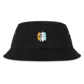 Dog Bichon Frise - Angel and Devil - Kids’ Bucket Hat - black - Front