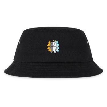Cat Cat Breed Persian Cat - Angel and Devil - Kids’ Bucket Hat - black - Front