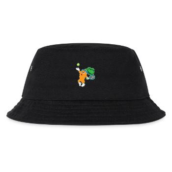 Karotte Tennis Tennisschläger - Kinder Bucket Hat - Schwarz - Vorne