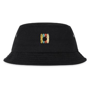Onion Lover Retro Vegetables Vegan Gift idea - Kinder Bucket Hat - Schwarz - Vorne