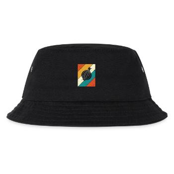 Onion Lover Retro Vegetables Vegan Gift idea - Kinder Bucket Hat - Schwarz - Vorne