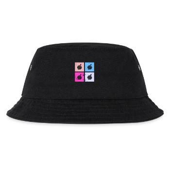 Onion Lover Retro Vegetables Vegan Gift idea - Kinder Bucket Hat - Schwarz - Vorne