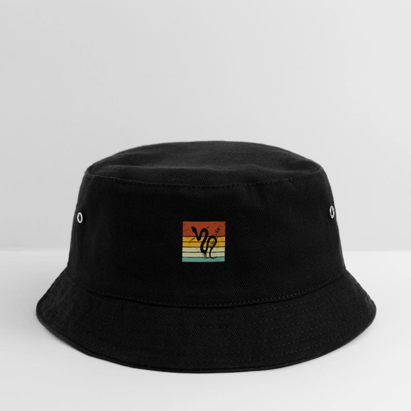 Snake Retro Reptile Python Gift idea Kinder Bucket Hat
