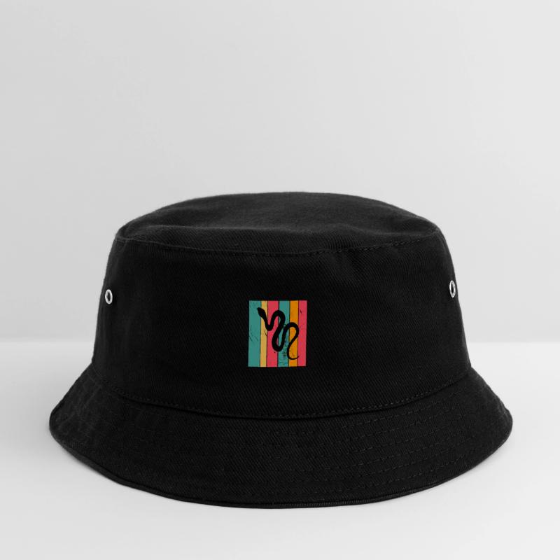 Snake Retro Reptile Python Gift idea Kinder Bucket Hat