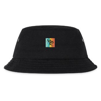 Snake Retro Reptile Python Gift idea - Kids’ Bucket Hat - black - Front