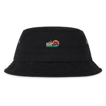 Stay Groovy -Retro Astronaut - Kinder Bucket Hat - Schwarz - Vorne