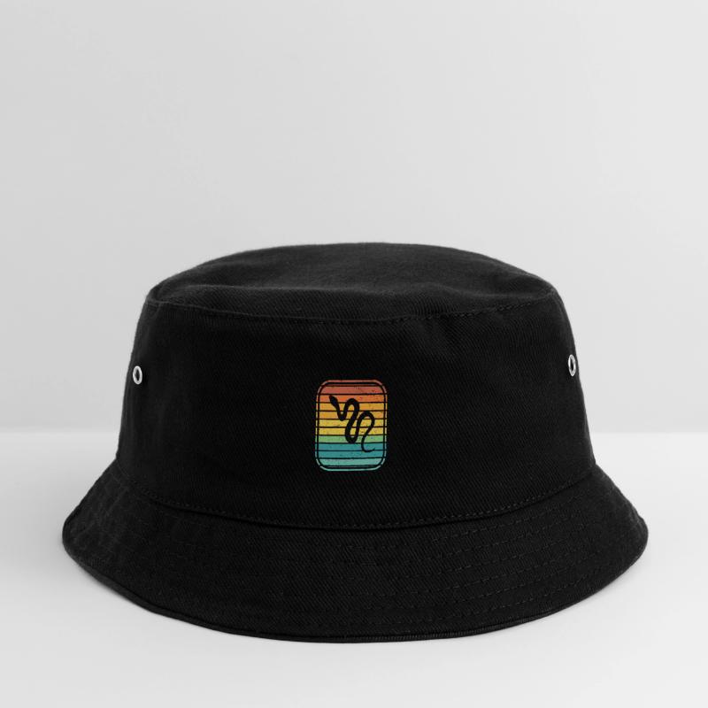 Snake Retro Reptile Python Gift idea Kinder Bucket Hat